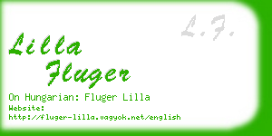 lilla fluger business card